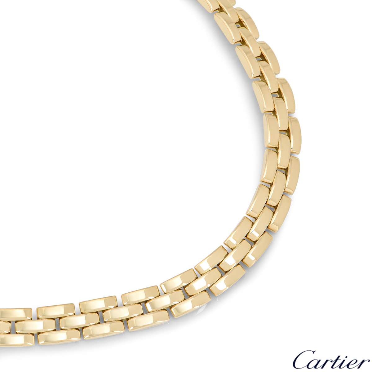 Cartier Yellow Gold Maillon Panthere Necklace | Rich Diamonds